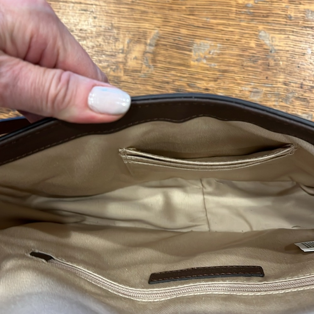 Banana Republic Half Moon Crossbody Bag, Chestnut; NWOT - Picture 7 of 8